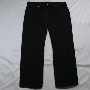 Levi's 38 x 30 505 Regular Straight 00505‎ 0260 Black Denim Jeans